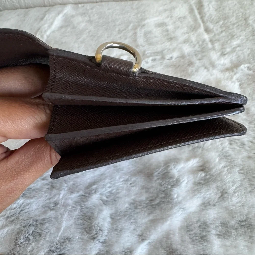 Louis Vuitton Damier Ebene Accordeon Long Wallet with Chain. P0230 - Picture 14 of 17